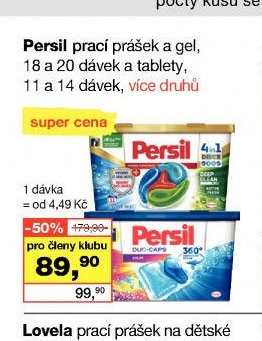 Persil prací prášek a gel