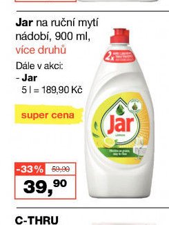 Jar na ruční mytí nádobí