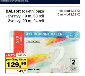 BALsoft toaletní papír