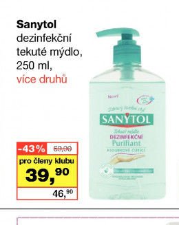 Sanytol dezinfekční tekuté mýdlo