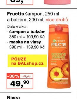 Fructis šampon a balzám