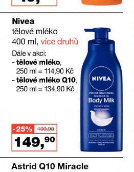 Nivea tělové mléko
