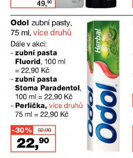 Odol zubní pasty