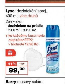 Lysol dezinfekční sprej, 400 ml