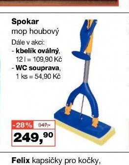 Spokar mop houbový