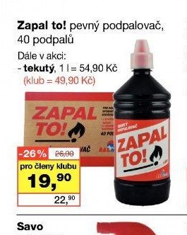 Zapal to! pevný podpalovač