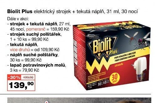 Biolit Plus elektrický strojek + tekutá náplň