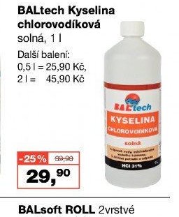 BALtech Kyselina chlorovodíková solná, 1 l