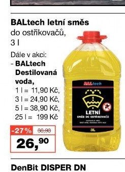 BALtech letní směs do ostřikovačů, 3 l