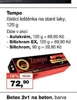 Tempo čisticí leštěnka na staré laky, 120 g