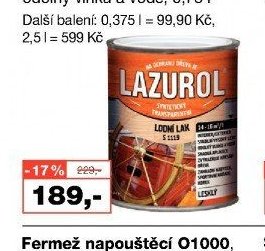 Lazurol Lodní lak S1119