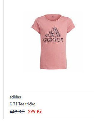 adidas G T1 Tee tričko