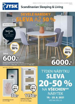 aktuální leták Jysk 19.8.2021-1.9.2021