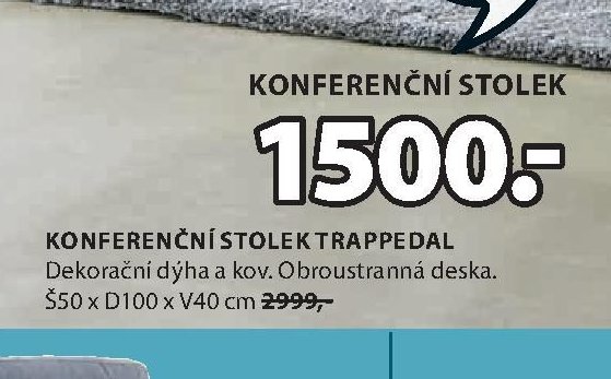 KONFERENČNÍ STOLEK TRAPPEDAL