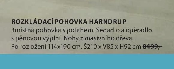 ROZKLÁDACÍ POHOVKA HARNDRUP