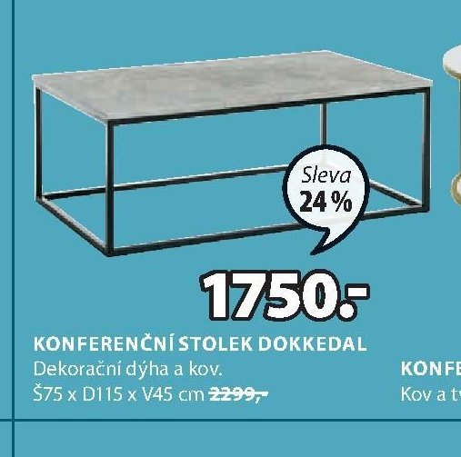 KONFERENČNÍ STOLEK DOKKEDAL