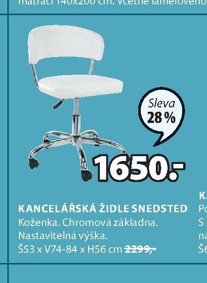 KANCELÁŘSKÁ ŽIDLE SNEDSTED