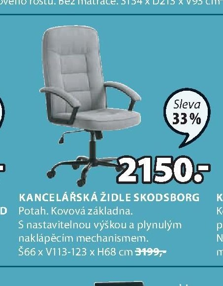 KANCELÁŘSKÁ ŽIDLE SKODSBORG