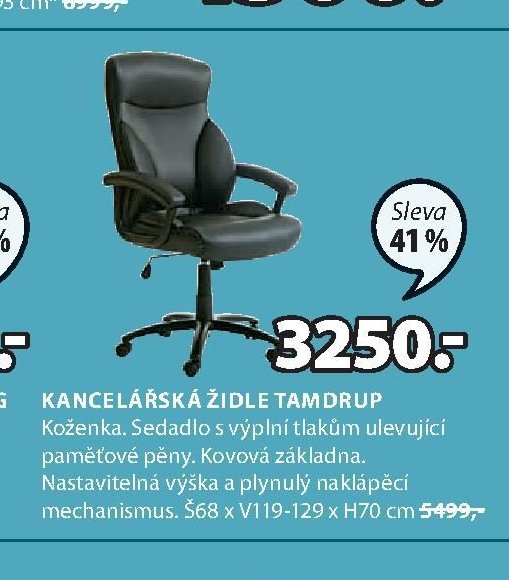 KANCELÁŘSKÁ ŽIDLE TAMDRUP