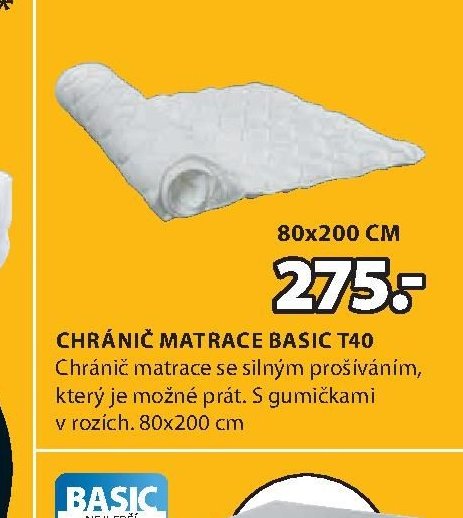 Chránič matrace BASIC T40