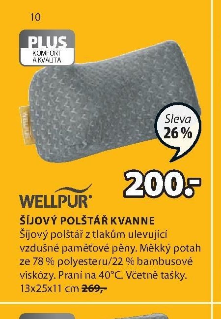 ŠÍJOVÝ POLŠTÁŘ KVANNE