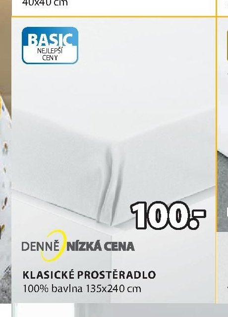 Klasické prostěradlo