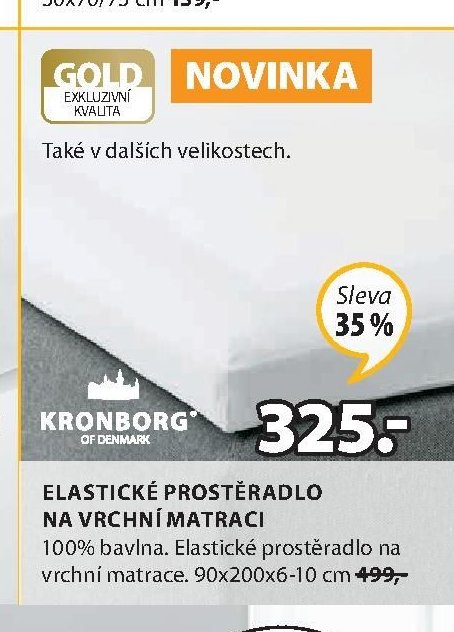Elastické prostěradlo na vrchní matraci