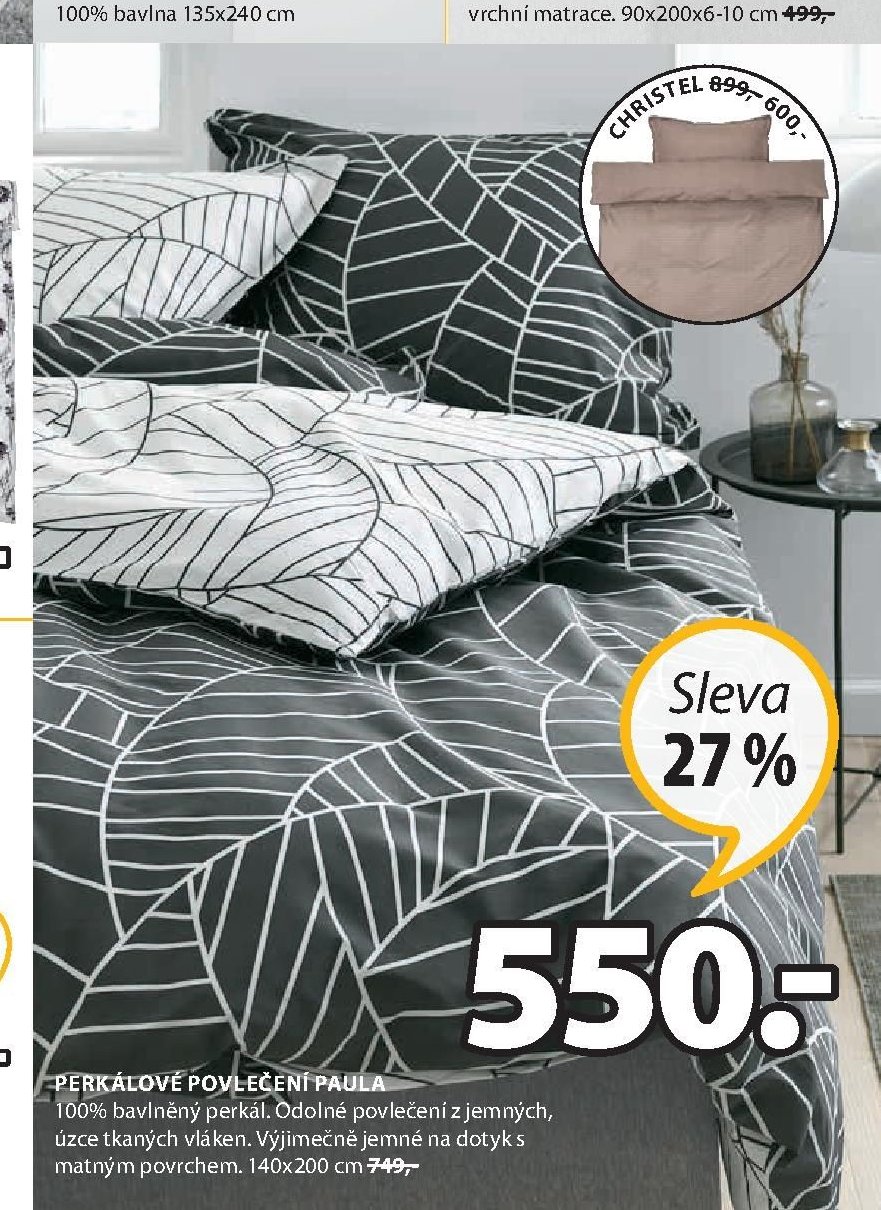Perkálové povlečení Paula