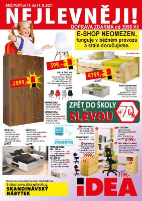 aktuální leták IDEA nábytek 15.8.2021-31.8.2021