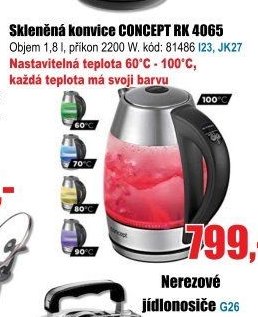 Skleněná konvice CONCEPT RK 4065