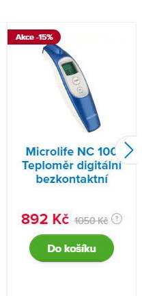 Microlife NC 100 Teploměr digitální bezkontaktní