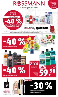 aktuální leták ROSSMANN drogerie 1.9.2021-14.9.2021