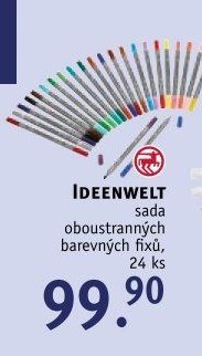 IDEENWELT sada oboustranných barevných fixů