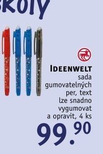 IDEENWELT sada gumovatelných per