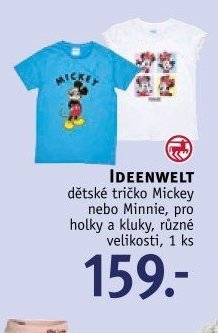 IDEENWELT dětské tričko Mickey nebo Minnie