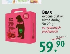 BEAR ovocné plátky