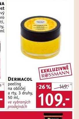 DERMACOL peeling na obličej a rty, 3 druhy, 50 ml