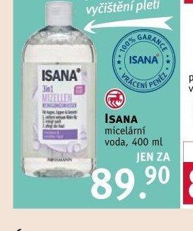 ISANA micelární voda, 400 ml