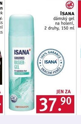 ISANA dámský gel na holení, 2 druhy, 150 ml