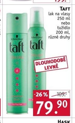 Taft lak na vlasy