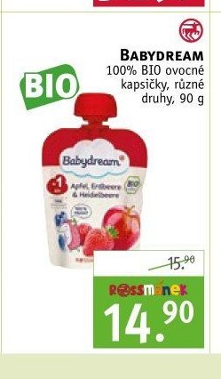 Babydream 100% BIO ovocná kapsička 90 g