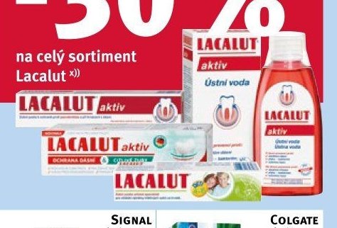 Lacalut zubní pasta a ústní voda