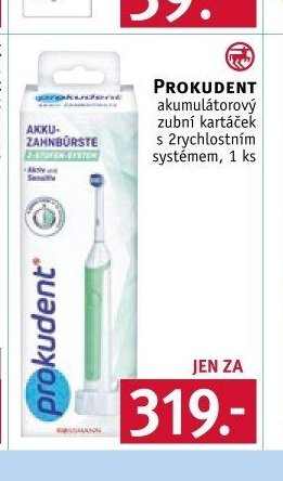 PROKUDENT akumulátorový zubní kartáček 1 ks