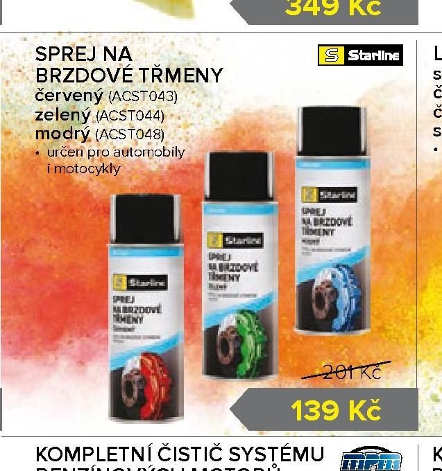 SPREJ NA BRZDOVÉ TŘMENY
