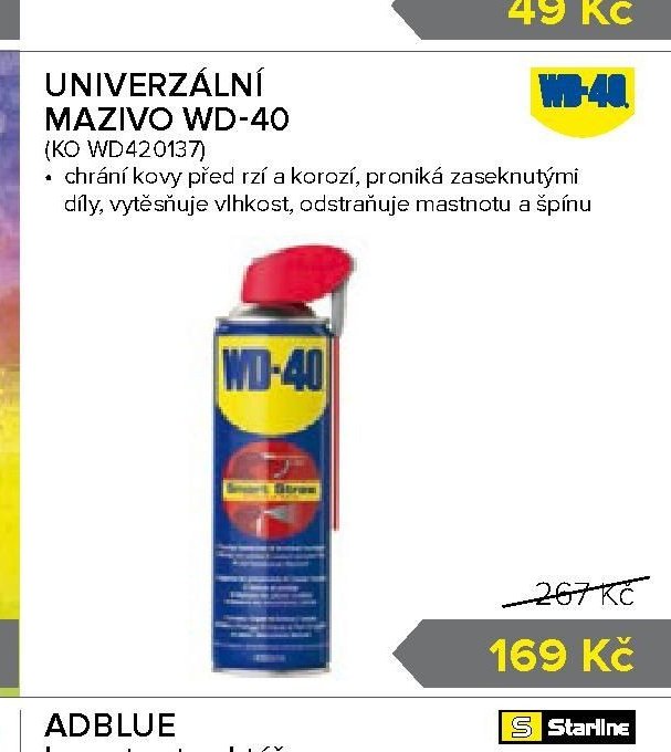 UNIVERZÁLNÍ MAZIVO WD-40
