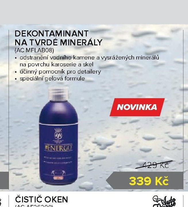 DEKONTAMINANT NA TVRDÉ MINERÁLY