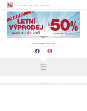 aktuální leták Kik textil 1.9.2021-7.9.2021