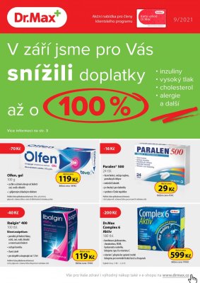 aktuální leták Dr. Max 1.9.2021-30.9.2021