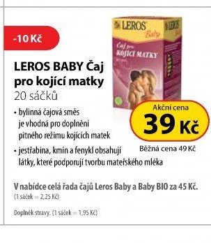 LEROS BABY Čaj pro kojící matky