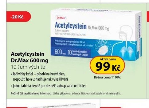 Acetylcystein Dr.Max 600 mg
